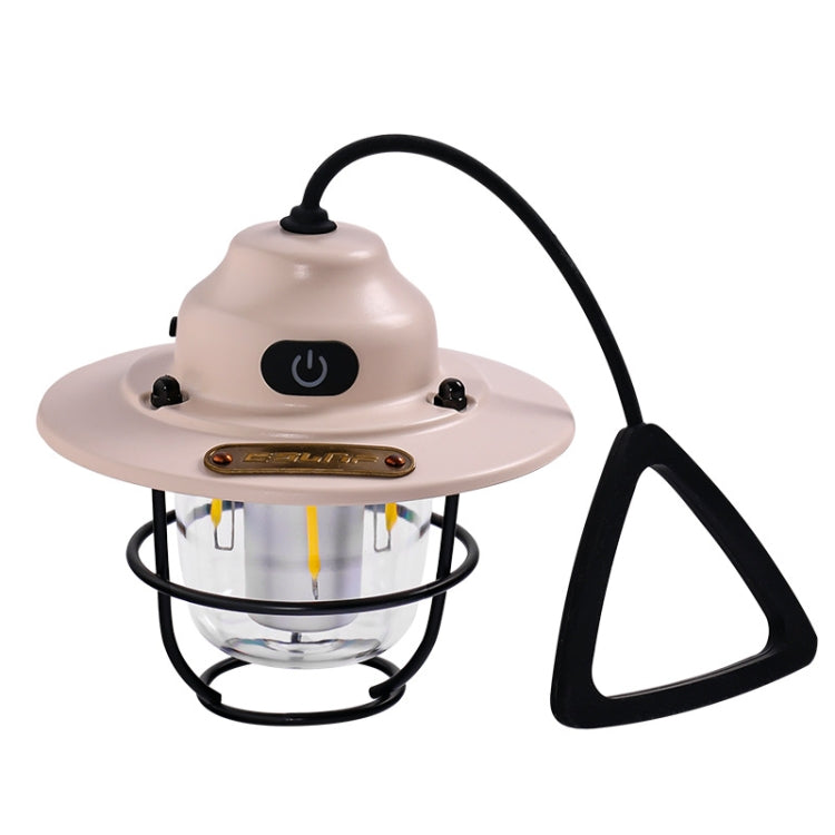 Outdoor Lighting Camping Light USB Rechargeable Horse Lantern(Apricot) by buy2fix