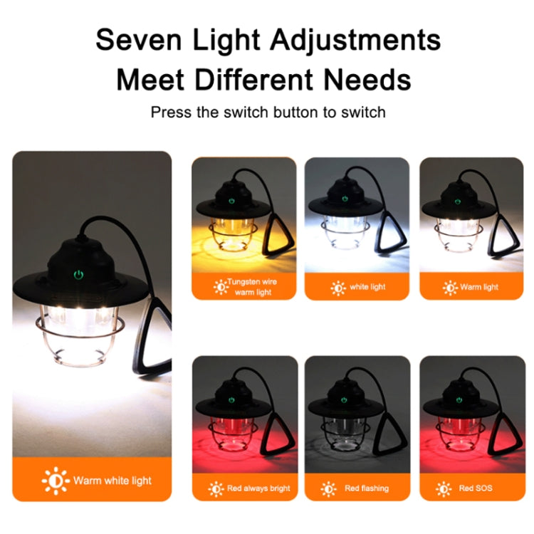 Outdoor Lighting Camping Light USB Rechargeable Horse Lantern(Apricot) by buy2fix
