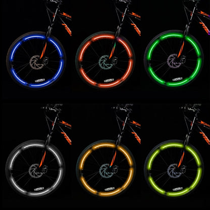 10pcs Reflective Stickers For Bicycle Rims Riding Equipment Accessories(Orange) by buy2fix