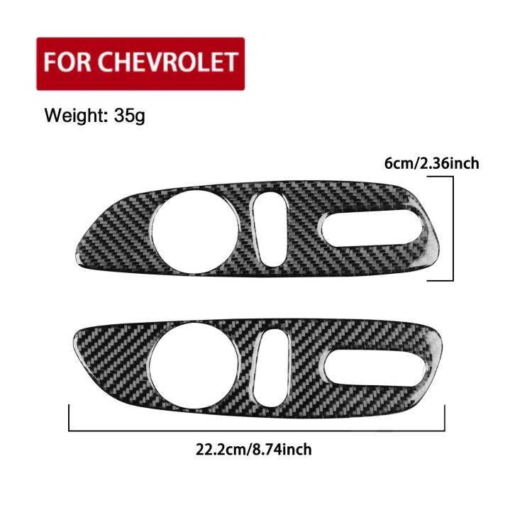 For Chevrolet Malibu 2016-2024 2pcs /Set Left-hand Drive Seat Adjustment Button Sticker(Black) - Car Interior Mouldings by buy2fix | Online Shopping UK | buy2fix