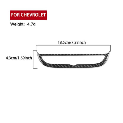 For Chevrolet Malibu 2016-2024 Left-hand Drive Navigation Button Frame Sticker(Black) - Car Interior Mouldings by buy2fix | Online Shopping UK | buy2fix