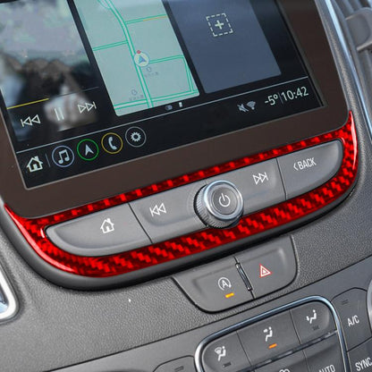 For Chevrolet Malibu 2016-2024 Left-hand Drive Navigation Button Frame Sticker(Black) - Car Interior Mouldings by buy2fix | Online Shopping UK | buy2fix