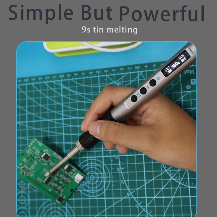 T12-I PTS100 Intelligent Portable Digital Display Small Constant Temperature Repair Soldering Iron PD65W Powered Mini Soldering Station - Electric Soldering Iron by buy2fix | Online Shopping UK | buy2fix