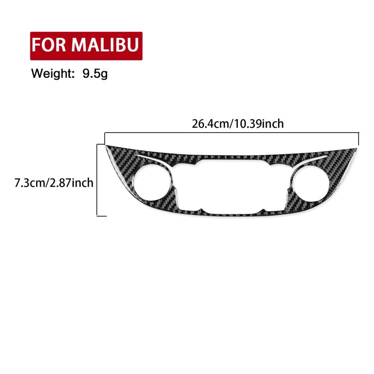 For Chevrolet Malibu 2016-2024 B Model Left-hand Drive Central Control Button Panel Sticker(Red) - Car Interior Mouldings by buy2fix | Online Shopping UK | buy2fix