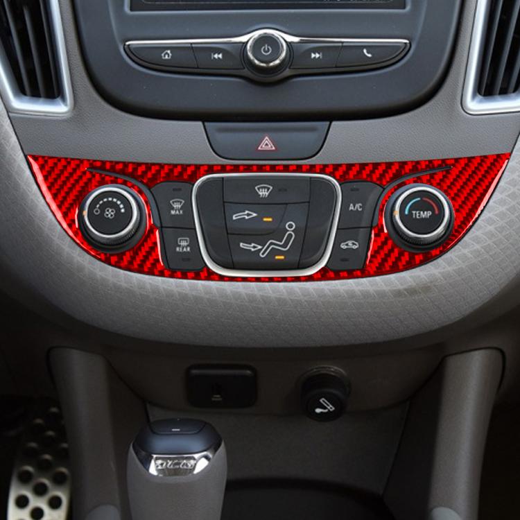 For Chevrolet Malibu 2016-2024 B Model Left-hand Drive Central Control Button Panel Sticker(Black) - Car Interior Mouldings by buy2fix | Online Shopping UK | buy2fix