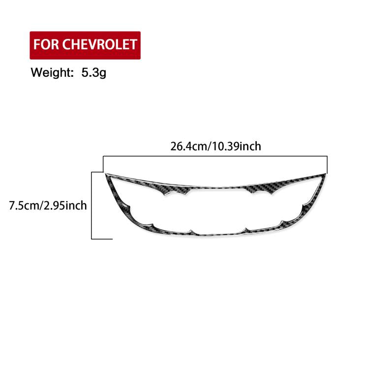 For Chevrolet Malibu 2016-2024 A Model Left-hand Drive Central Control Button Panel Sticker(Red) - Car Interior Mouldings by buy2fix | Online Shopping UK | buy2fix