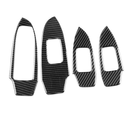 For Chevrolet Malibu 2016-2024 4pcs /Set Left-hand Drive Lift Button Sticker(Black) - Car Interior Mouldings by buy2fix | Online Shopping UK | buy2fix