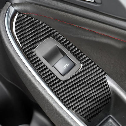 For Chevrolet Malibu 2016-2024 4pcs /Set Left-hand Drive Lift Button Sticker(Red) - Car Interior Mouldings by buy2fix | Online Shopping UK | buy2fix