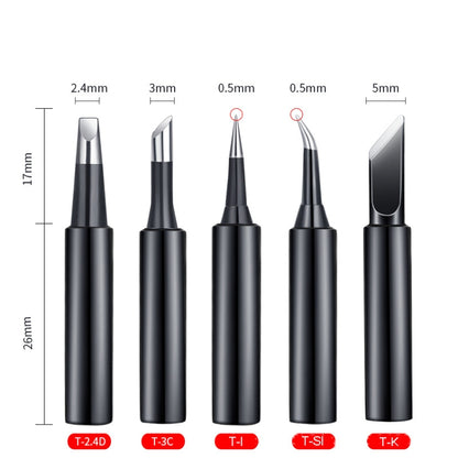 5-in-1 Universal 936 Soldering Station Solder Iron Welding Tip Head Set Class A Black - Soldering Iron Tip by buy2fix | Online Shopping UK | buy2fix