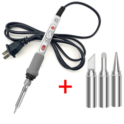 4pcs Set 100W  220V High-power Electric Soldering Iron Adjustable Temperature Soldering Tool US Plug - Electric Soldering Iron by buy2fix | Online Shopping UK | buy2fix