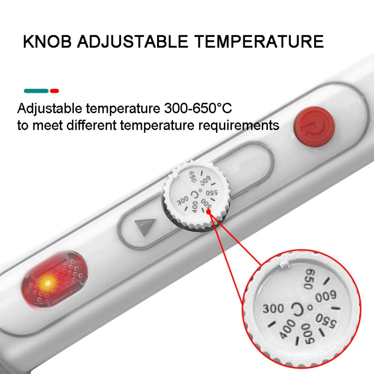 1pc 100W  220V High-power Electric Soldering Iron Adjustable Temperature Soldering Tool US Plug - Electric Soldering Iron by buy2fix | Online Shopping UK | buy2fix