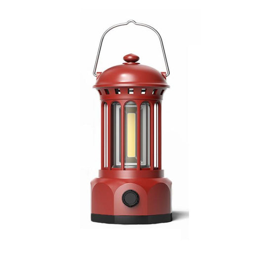 Rechargeable COB Portable Outdoor Camping Lamp Atmosphere Tent Lamp Retro Lamp, Size: Large Red - Camping Lighting by buy2fix | Online Shopping UK | buy2fix