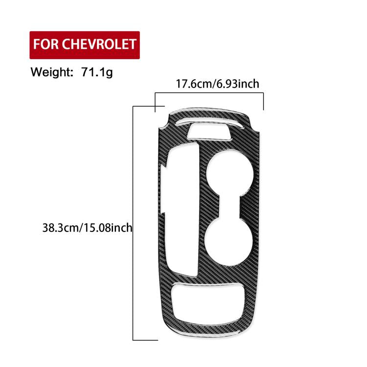 For Chevrolet Malibu 2016-2024 B Model Left-hand Drive Gear Panel Sticker(Red) - Car Interior Mouldings by buy2fix | Online Shopping UK | buy2fix