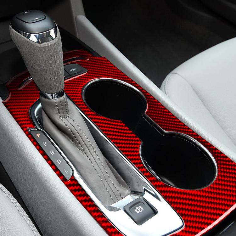 For Chevrolet Malibu 2016-2024 B Model Left-hand Drive Gear Panel Sticker(Red) - Car Interior Mouldings by buy2fix | Online Shopping UK | buy2fix