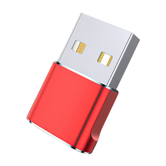 USB 2.0 Male To USB-C / Type-C Female Adapter, Support Charging & Transmission Data(Red) - Type-C Adapter by buy2fix | Online Shopping UK | buy2fix
