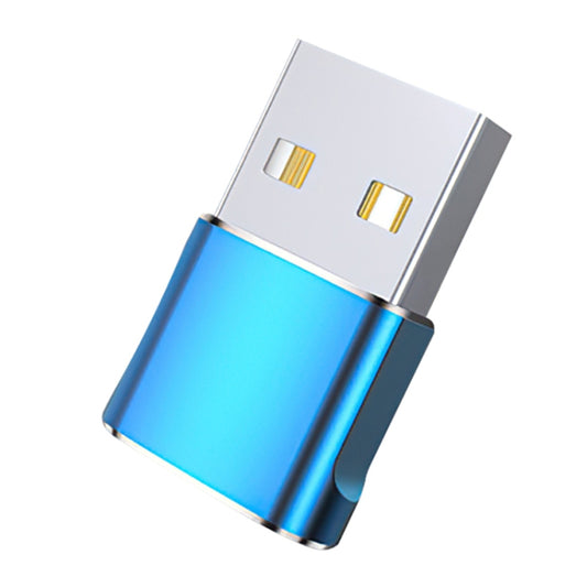 USB 2.0 Male To USB-C / Type-C Female Adapter, Support Charging & Transmission Data(Blue) - Type-C Adapter by buy2fix | Online Shopping UK | buy2fix