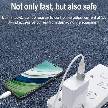USB 2.0 Male To USB-C / Type-C Female Adapter, Support Charging & Transmission Data(Purple) - Type-C Adapter by buy2fix | Online Shopping UK | buy2fix