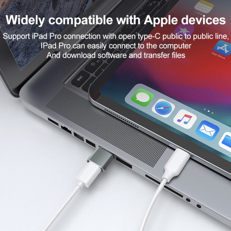 USB 2.0 Male To USB-C / Type-C Female Adapter, Support Charging & Transmission Data(Purple) - Type-C Adapter by buy2fix | Online Shopping UK | buy2fix