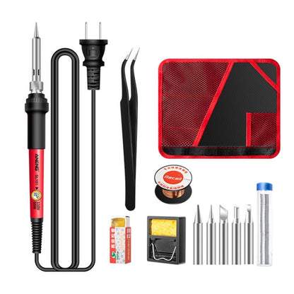 ANENG SL101 12pcs/set Rotary Thermostat Household Constant Temperature Soldering Iron Set 60W Internal Heat Welding Tool Kit(US Plug) - Electric Soldering Iron by buy2fix | Online Shopping UK | buy2fix