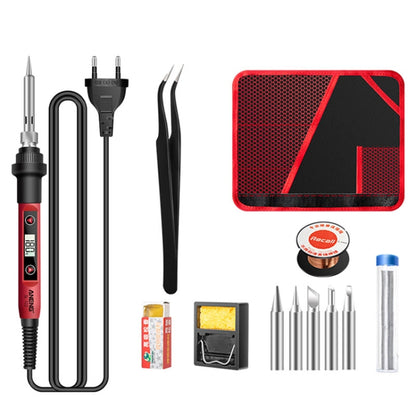ANENG SL102 12pcs/set Digital Thermostat Household Constant Temperature Soldering Iron Set 60W Internal Heat Welding Tool Kit(EU Plug) - Electric Soldering Iron by buy2fix | Online Shopping UK | buy2fix