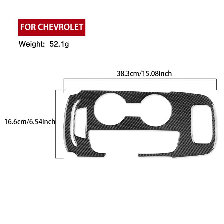 For Chevrolet Malibu 2016-2024 A Model Left-hand Drive Gear Panel Sticker(Red) - Car Interior Mouldings by buy2fix | Online Shopping UK | buy2fix