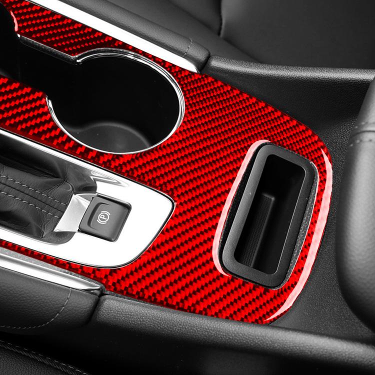 For Chevrolet Malibu 2016-2024 A Model Left-hand Drive Gear Panel Sticker(Red) - Car Interior Mouldings by buy2fix | Online Shopping UK | buy2fix