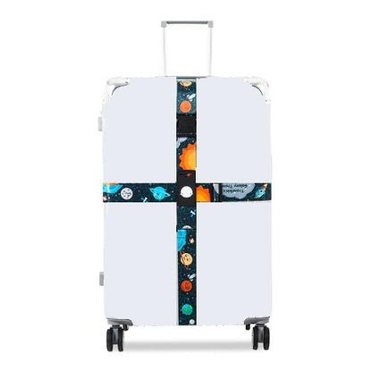 Luggage Cross Customs Lock Binding Strap, Color: Cartoon Planet (Ordinary) - Tapes & Ropes by buy2fix | Online Shopping UK | buy2fix