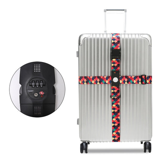 Luggage Cross Customs Lock Binding Strap, Color: Colorful Dragon Scales (TSA) - Tapes & Ropes by buy2fix | Online Shopping UK | buy2fix
