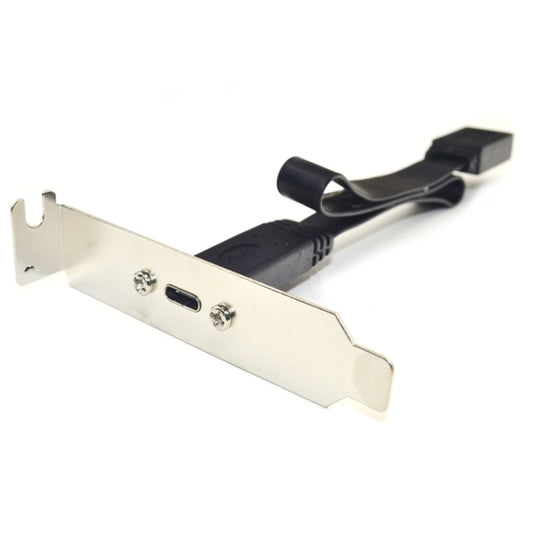 USB 3.1 Type-E To USB-C / Type-C Connector Front Panel Header 0.3m Low Profile Bracket by buy2fix