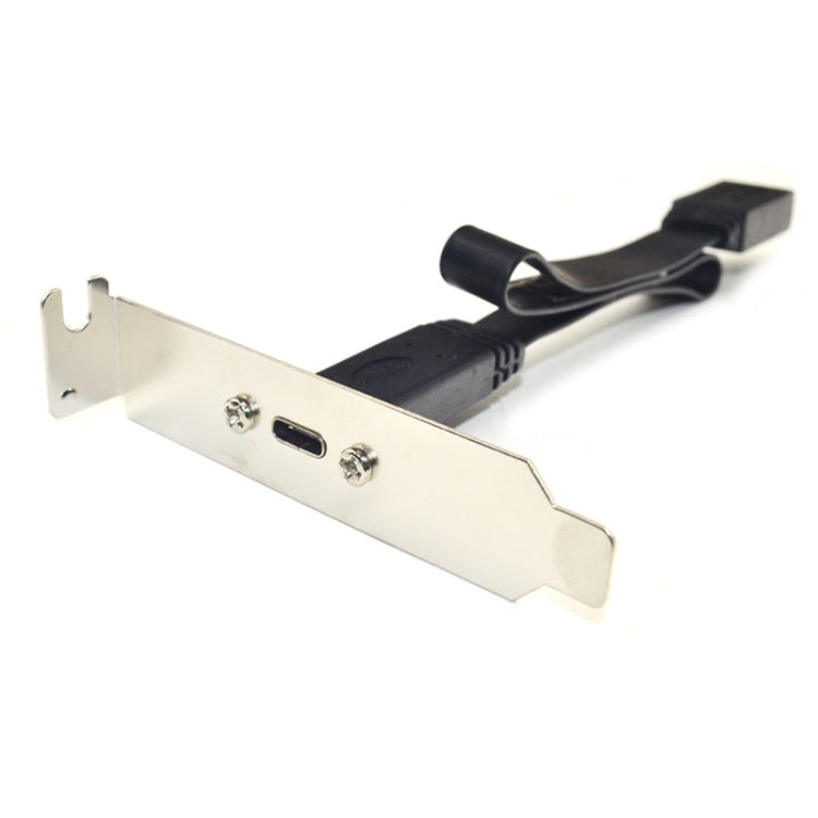 USB 3.1 Type-E To USB-C / Type-C Connector Front Panel Header 0.5m Low Profile Bracket by buy2fix