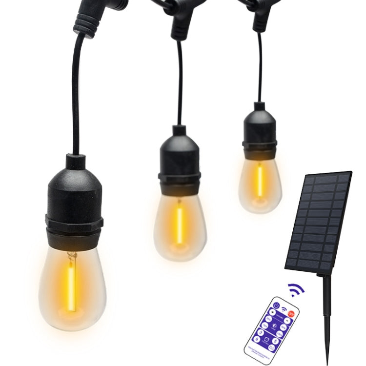 Outdoor Solar Remote Control RGB String Lights Christmas Decoration Lights, Specification: Warm Light by buy2fix