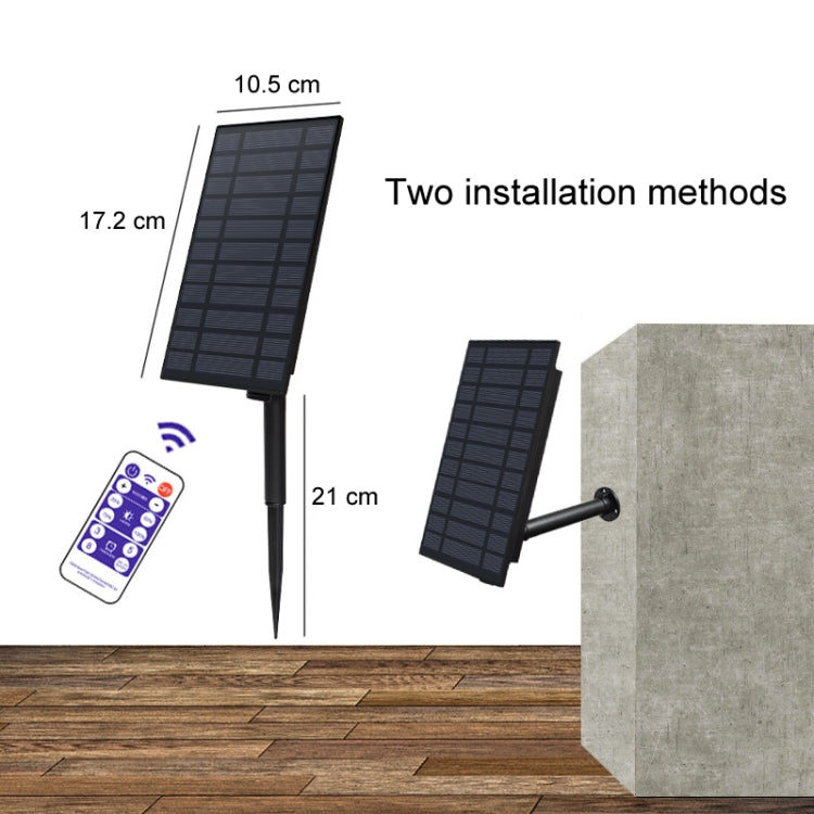 Outdoor Solar Remote Control RGB String Lights Christmas Decoration Lights, Specification: Warm Light by buy2fix