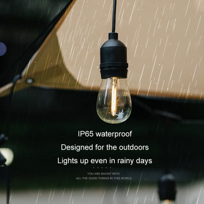 Outdoor Solar Remote Control RGB String Lights Christmas Decoration Lights, Specification: Warm Light by buy2fix