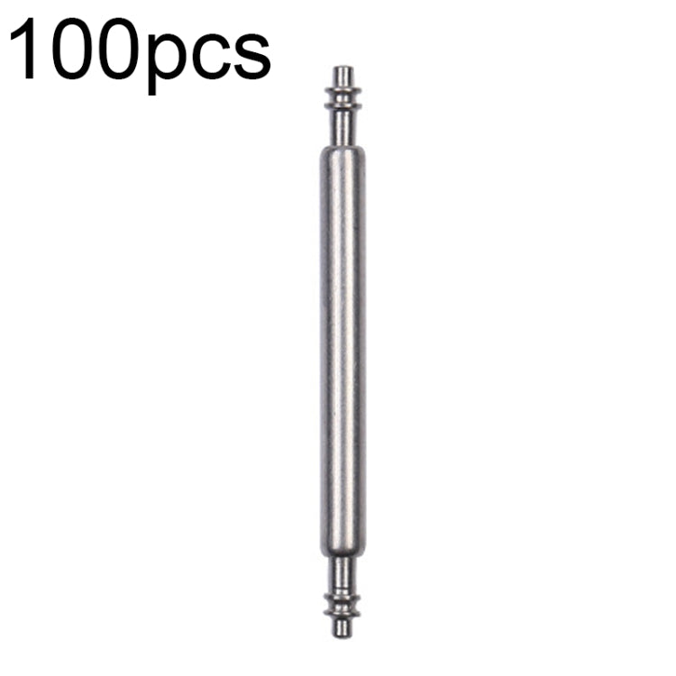 100pcs/set 304 Stainless Steel Strap Connecting Rod Strap Switch Lugs, Style: Double Drag (1.5x20mm) - Watch Parts & Tools by buy2fix | Online Shopping UK | buy2fix