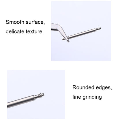 100pcs/set 304 Stainless Steel Strap Connecting Rod Strap Switch Lugs, Style: Single Drag (1.5x20mm) - Watch Parts & Tools by buy2fix | Online Shopping UK | buy2fix