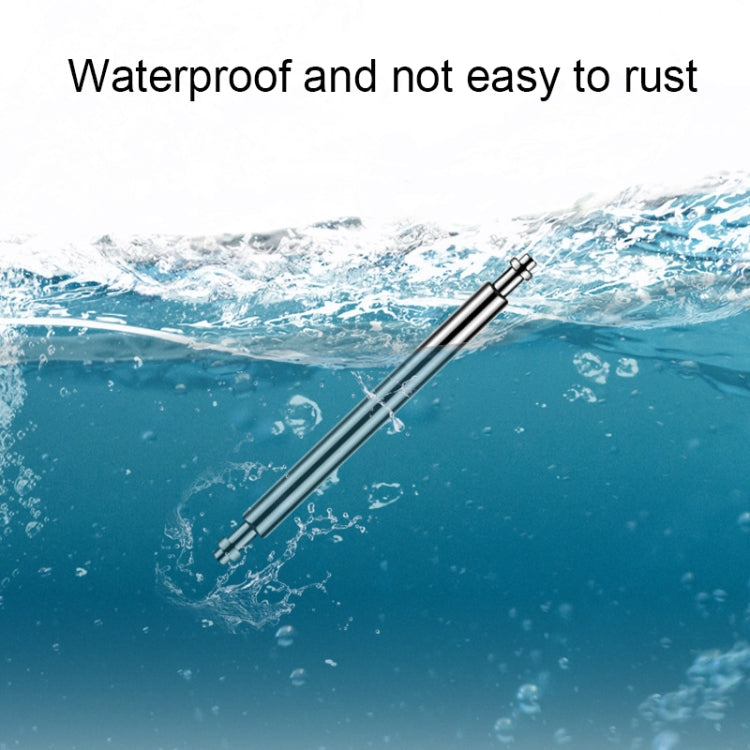 100pcs/set 304 Stainless Steel Strap Connecting Rod Strap Switch Lugs, Style: Double Drag (1.8x22mm) - Watch Parts & Tools by buy2fix | Online Shopping UK | buy2fix