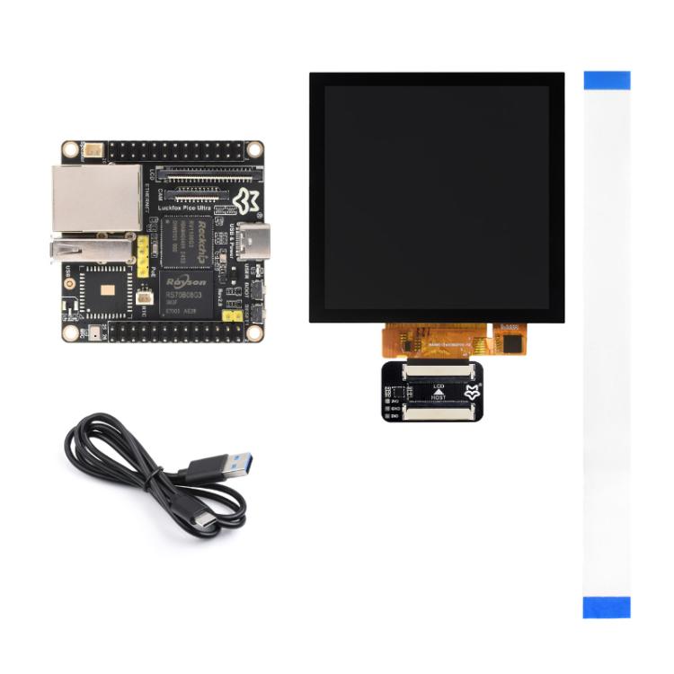 Luckfox Pico Ultra RV1106G3 1TOPS Micro Linux Development Board Integrated Processor, Without Wi-Fi/Without PoE, Specification: 720x720 Touch Screen - Arduino Nucleo Accessories by Luckfox | Online Shopping UK | buy2fix