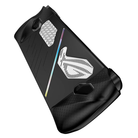 For ASUS ROG Ally Game Console Silicone Protective Cover Spray Oil Case(Black) - Cases by buy2fix | Online Shopping UK | buy2fix