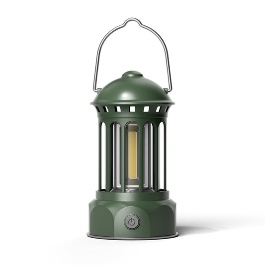Battery Model COB Portable Outdoor Camping Lamp Atmosphere Tent Lamp Retro Lamp, Size: Small Green Button Color Random - Camping Lighting by buy2fix | Online Shopping UK | buy2fix