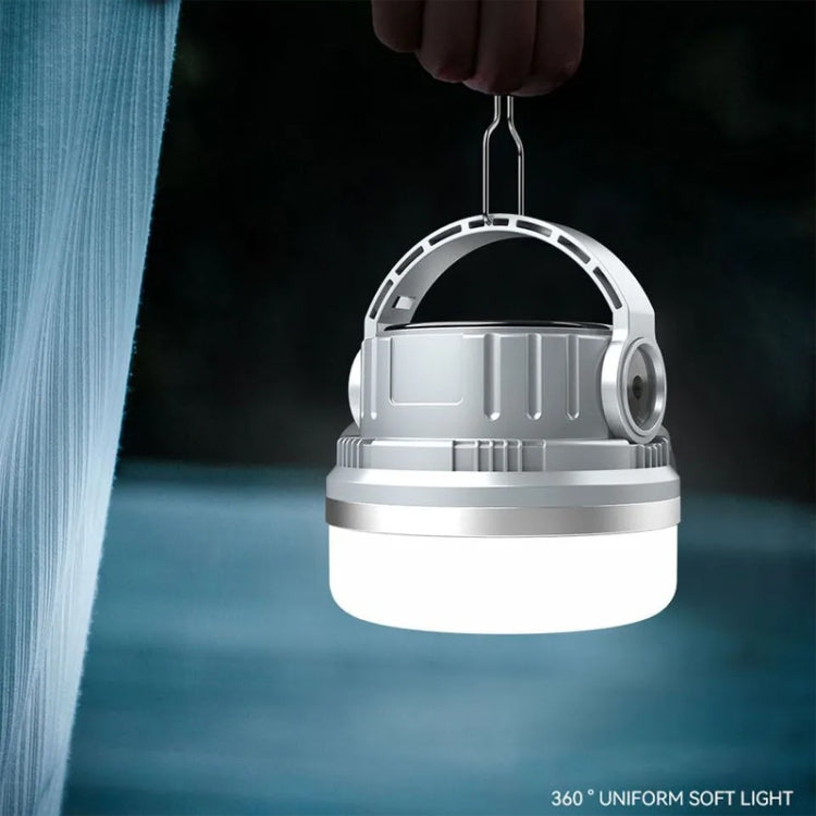 M10 Solar Tent Light With Portable Power Supply Handheld Camping Light Outdoor Vintage Mood Lights(Gray) by buy2fix