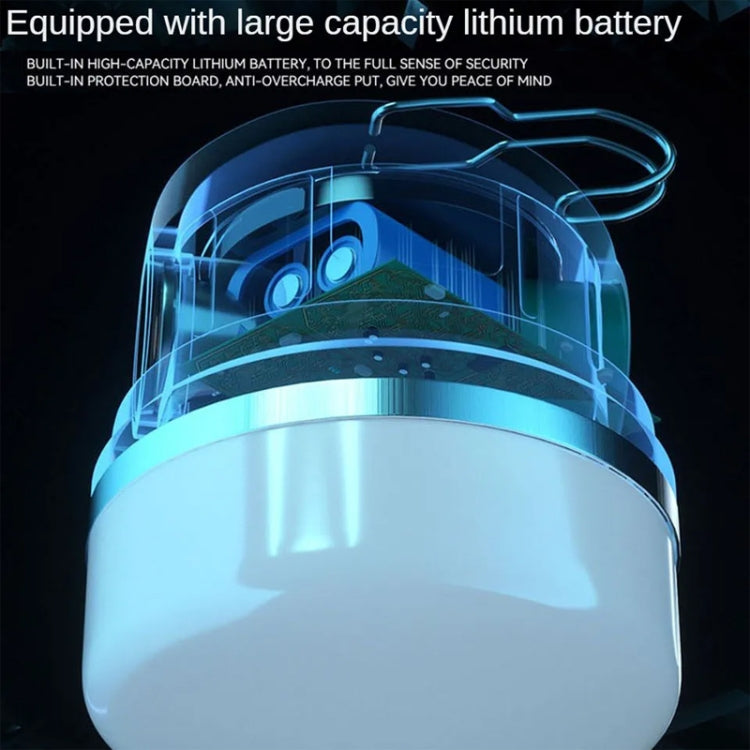 M10 Solar Tent Light With Portable Power Supply Handheld Camping Light Outdoor Vintage Mood Lights(Gray) by buy2fix