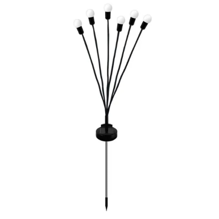 2sets Solar Firefly Lights Christmas Outdoor Garden Waterproof Lawn Lights, Color: 6 Head Warm Light by buy2fix