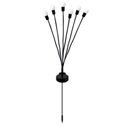 2sets Solar Firefly Lights Christmas Outdoor Garden Waterproof Lawn Lights, Color: 6 Head Warm Light by buy2fix