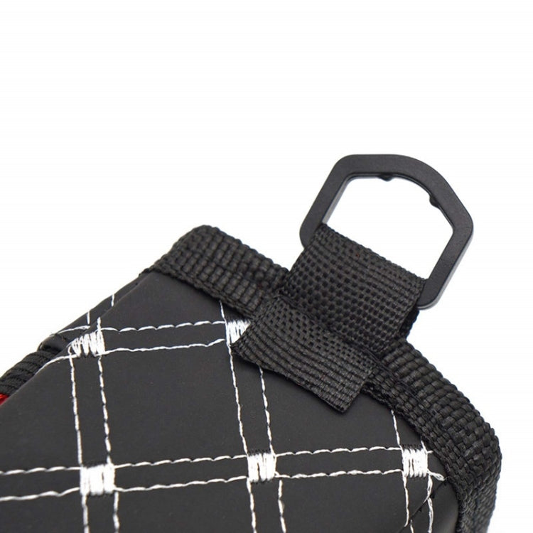 2pcs Car Air Outlet Sundries Storage Bag With Net Pocket(Red Line) by buy2fix