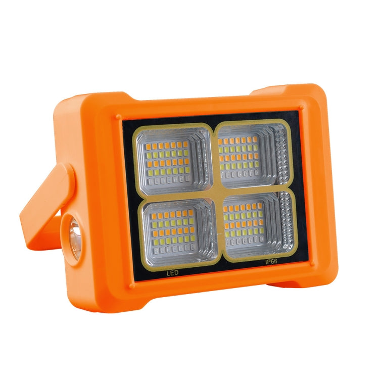 Solar Flood Light Portable Flashlight Emergency Work Light(Orange) by buy2fix