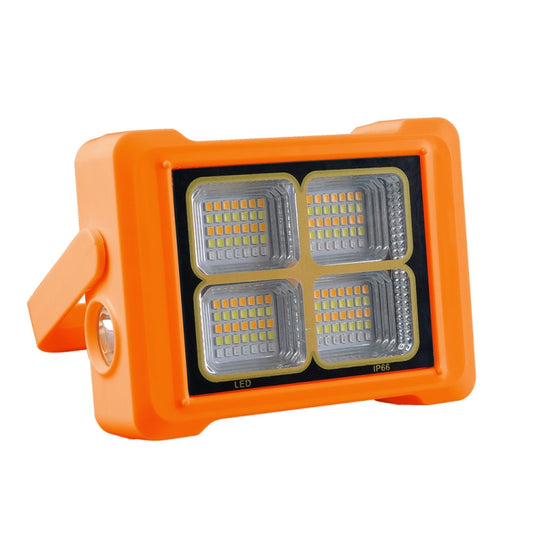 Solar Flood Light Portable Flashlight Emergency Work Light(Orange) by buy2fix