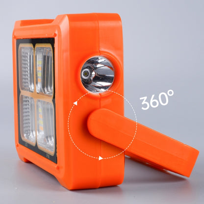 Solar Flood Light Portable Flashlight Emergency Work Light(Orange) by buy2fix