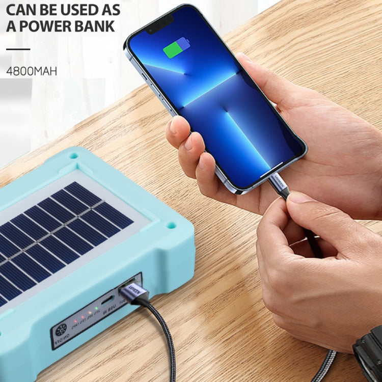 Solar Flood Light Portable Flashlight Emergency Work Light(Orange) by buy2fix