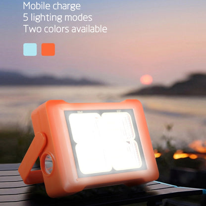 Solar Flood Light Portable Flashlight Emergency Work Light(Orange) by buy2fix
