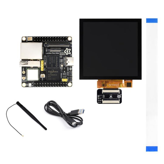 Luckfox Pico Ultra W RV1106G3 1TOPS Mini Linux Development Board Integrated Processor with Wi-Fi/No PoE, Specification: 720x720 Touch Screen